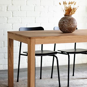 Wooden Dining Table Oak Kitchen Table Farmhouse Table Solid Oak Wood Table Anniversary Gift Living Room Decor Oak Dining Room Kitchen Decor - Etsy