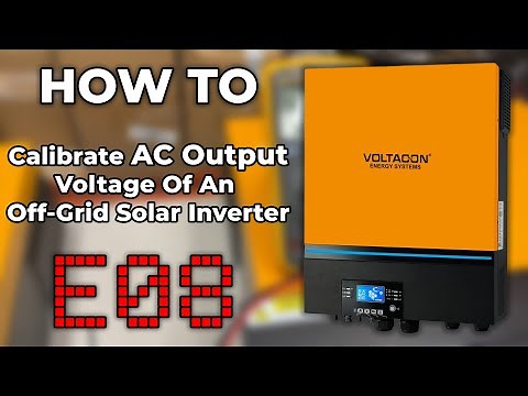 How to Fix Error 08 on Off-Grid Solar Inverters | Calibrate AC Output Voltage