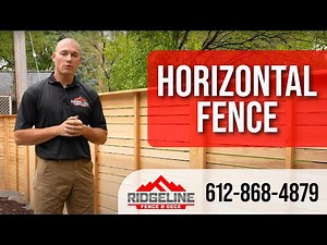 HORIZONTAL CEDAR FENCE: Build Overview