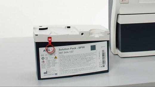Radiometer ABL90 FLEX - Replacing Solution Pack