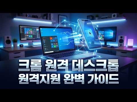 chrome remote desktop의 원격 지원 프로그램 설치 및 사용 방법