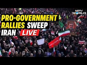 Iran Protests Live | Tens Of Thousands Of Pro-Government Demonstrators Take To The Streets Of Tehran