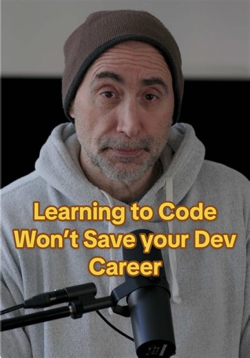 Learning to code won’t save your dev career. #learnjavascript #learndevelopment #developerjobs #unclestef