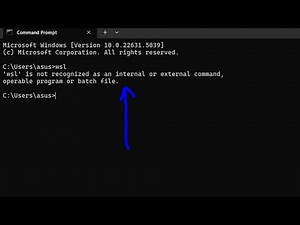 How to Fix wsl is not recognized as an internal and external Command Error in Terminal