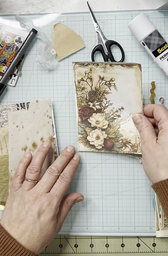 Creativity on the go! Craft therapy can travel. ATC Club details https://atcmysterybox.com/signup #artisttradingcards #crafttherapy #creativityunleashed | The Comfy Nest with Grace