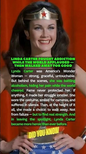 Lynda Carter Fought Addiction While The World Applauded — Then Walked Away For Good