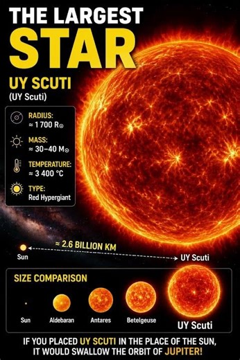 UY Scuti: The Largest Star in the Universe Explained