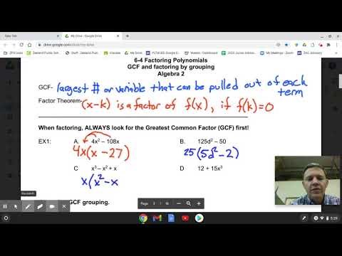 Unit 4 - GCF & Grouping Notes