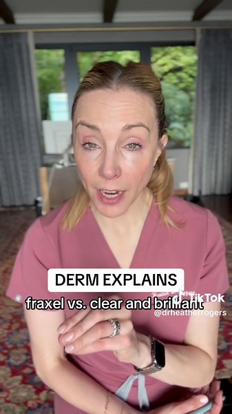 Difference between fraxel and clear and brilliant #clearandbrilliant #fraxel #fraxellaser #laser #faciallaser #skincare #skincaretips #dermatologist