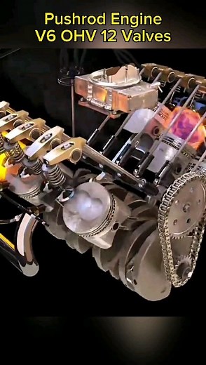 meca systema on Instagram: "Over-Head Valve (OHV) or Pushrod Engine, is a piston engine whose valves are located in the cylinder head above the combustion chamber. The common usage of the term "overhead valve engine" is limited to engines where the camshaft is located in the engine block. In these OHV engines, the motion of the camshaft is transferred using pushrods (the term "pushrod engine") and rocker arms to operate the valves at the top of the engine 🎗 Share, Comment, and save for more peo