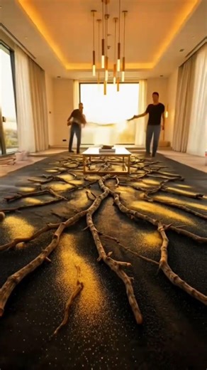 Luxury Lounge with a Transparent Resin Floor – INSANE! #epoxy #interiordesign #design #renovation