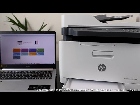 HP MFP 179FNW HOW TO SET UP TO PC USING USB CABLE ,SCAN YOUR DOCUMENT, PRINT AND SHARE ONLINE