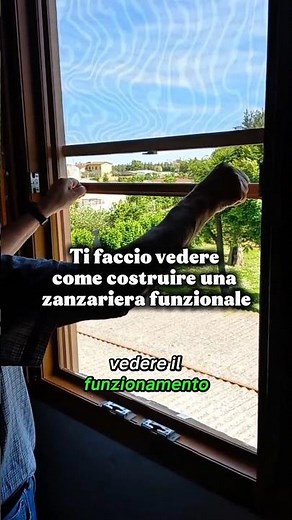 Ti faccio vedere come costruire una zanzariera funzionale #shorts #falegnameria #fai-da-te