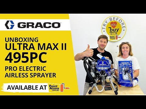 Unboxing the Graco Ultra Max II 495 PC professional electric airless paint sprayer