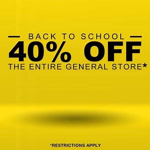 BTS Sale. 40% Off Entire General Store! PROMO CODE: BTS40 There’s still time to save 40% off everything when you shop at the General Store! Just use promo code BTS40 to get the discount. This promo code is valid through September 12, so visit the General Store today! https://bit.ly/3fSW6Vr | General Tools