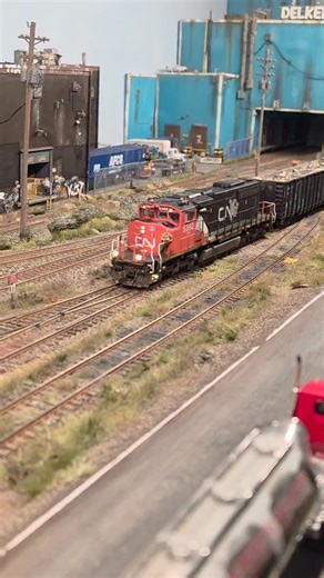 Mike on Instagram: "Running scrap on Graffiti Road #hoscaletrains #scratchbuild #modeltrain #modelmaking #scratchbuild"