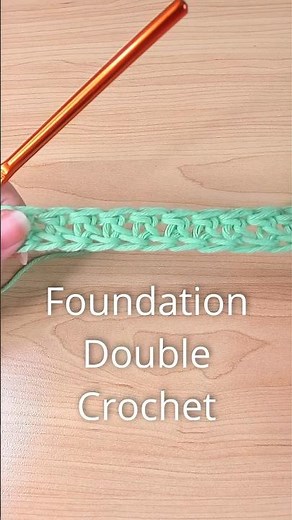 Chainless Foundation Double Crochet #crochet #crochettips #crochettutorial