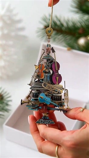 1.8K views · 246 reactions | Personalized Musical Instrument Christmas OrnamentOrder here https://www.facamart.com/musix | Facamart | Facebook