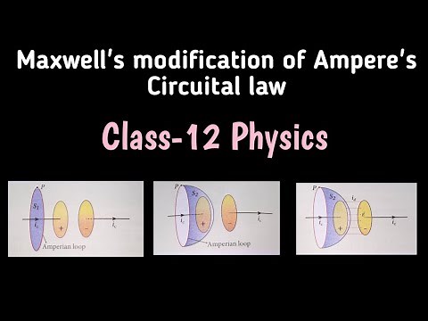Maxwell's modification of ampere's Circuital law