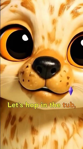 Bath Time Short Sing Along Part 1 | Wizzy Kids Songs & Nursery Rhymes | #kidssongs #song #shorts