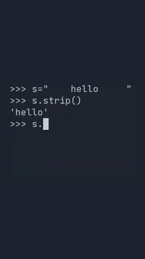 Strip/trim whitespace from a string - 1 Minute Python Tutorial #shorts