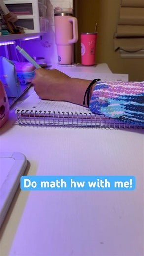 Do math hw with me!