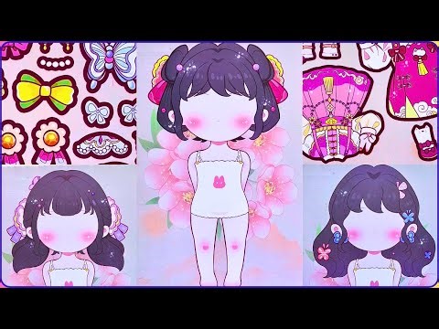 Cute Sticker Doll Transformation ✨ Satisfying Kawaii Outfit Set 💕
