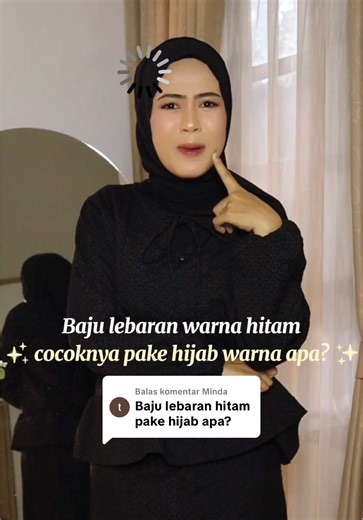 Tutorial Hijab Cocok dengan Baju Hitam