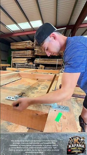 Professional Timber Beam Alignment Clamp Installation | Structural Beam Precision Timber Framing