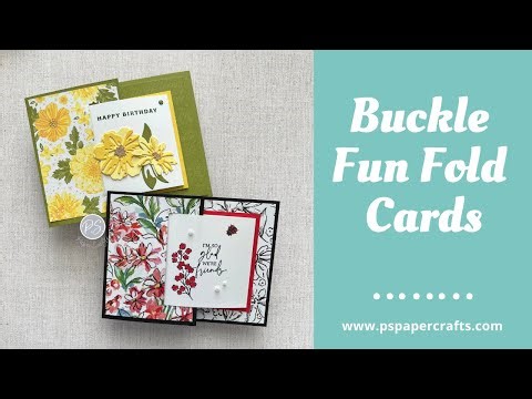 How to make Buckle Fun Fold Cards