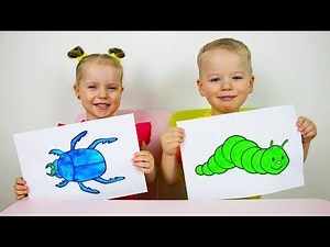 Gaby and Alex Learns colors and names of fruits. Educational video compilation for Children Like and follow our page to watch more funny and interesting video. Thank you! | Learn Colors With Animal