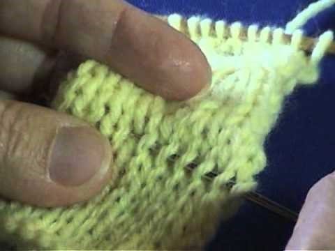 Unraveling knitted stitches