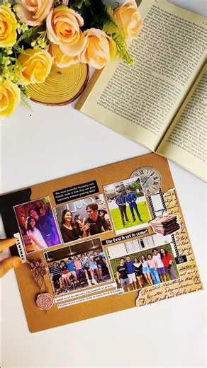 Aesthetic Scrapbook Making 2025 📓✨ | Handmade Gift Tutorial