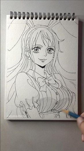 Drawing Nami Fanart #animedrawing #kawaii #nami #onepiece
