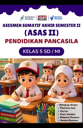 ASESMEN SUMATIF AKHIR SEMESTER II (ASAS II) PENDIDIKAN PANCASILA KELAS 5 #asesmensumatif #kurikulummerdekabelajar #pendidikanpancasila #kelas5