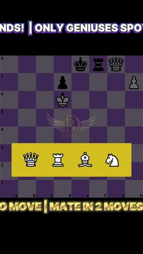 One Precise Idea — Mate in 2 ♟️ #chessgame #trending #shortvideo