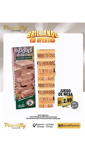 Almacén Picadilly Store Panamá on Instagram: "¡Navidad mágica y ahorros de locura! 🎄✨ La juguetería de Picadilly Store está brillando en ofertas. ¡Encuentra el regalo perfecto y haz felices a los más pequeños sin gastar una fortuna! Desde el 9 hasta el 24 de diciembre, aprovecha precios especiales en todo nuestro departamento de juguetes. ¡No dejes que se agoten! ​Visita Picadilly Store hoy mismo. ¡Regala sonrisas, ahorra dinero!"