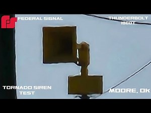 FS Thunderbolt 1000T Tornado Siren Test & Ambiance | Moore, OK