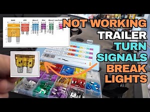 How to Replace Trailer Brake Lights and Turn Signals Not Working | Try This First | Change Fuse