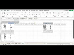 How to use ifs function in excel