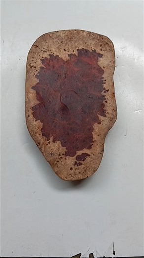 Tropical Red Burl Wood Slab, Amboyna Burl Block for Woodturning, Resin Art a d Knife Handle Craft