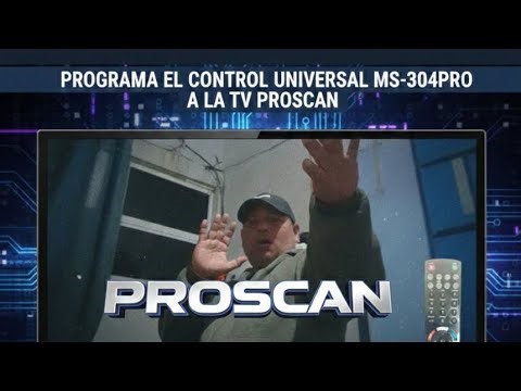 PROSCAN tv cómo programar control universal MS-304PRO en (Rápido y Fácil)