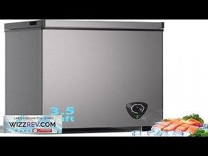 3.5 Cu.Ft Small Chest Freezer Mini Deep Freezer with Removable Basket Adjustable