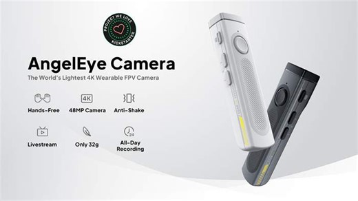 AngelEye — The World’s Lightest 4K Wearable FPV Camera