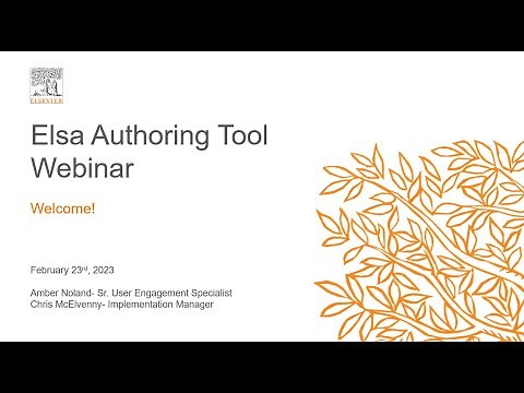 Elsa Author Webinar- February 23rd, 2023