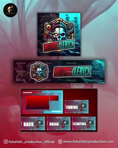 Custom Twitch Graphics Package 🔥 | Logo, Banner & Stream Overlays