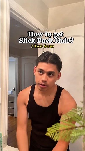 How get Slick Back Hair for Men? #hairstyle #menshair #tutorial #hairtutorial