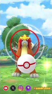 Pokemon Go Caught my FIRST Entei #pokemongo #shinypokemon #gaming #shorts