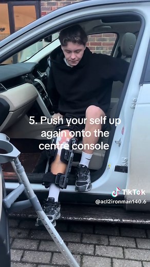 Getting Into a Car After ACL and Meniscus Surgery