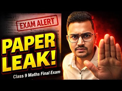 Class 9 Maths Final Exam Question Paper 2026 | Most Important Questions | MD Sir